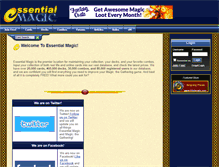 Tablet Screenshot of essentialmagic.com